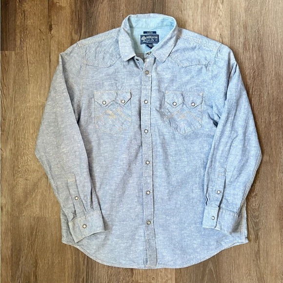 American Rag Other - American Rag Light Blue-Gray Casual Button-Down Shirt